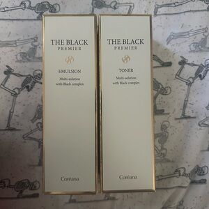 Coreana The Black Premier Emulsion and Toner Set